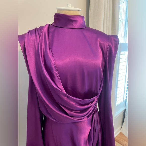 BRONX AND BANCO WOMEN'S NADINE MINI DRESS PURPLE SIZE LARGE NWT - Picture 4 of 16